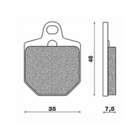 Front Brake Pads Dirt Sintered for Husaberg FS570 2009 to 2010