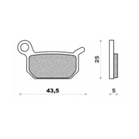Front Brake Pads Dirt Sintered for KTM 50 SX Mini 2009 to 2022