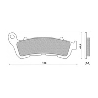 Newfren Front Brake Pads Touring Sintered