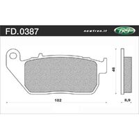 Frnt Brake Pads Road Sintered for HD 883 Sportster XLR 2004 to 2005