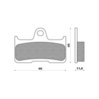 Newfren Rear Brake Pads ATV Sintered