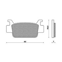 Front Brake Pads ATV Sintered for Honda TRX500FM 2005 to 2011
