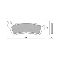 Newfren Front Brake Pad Scooter Elite Organic