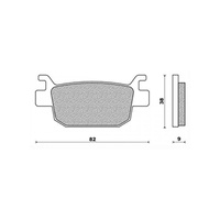 Newfren Rear Brake Pads Scooter Elite Organic