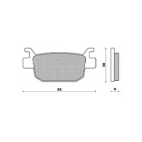 Rear Brake Pads Elite Sintered for Honda NSS250 Forza 2005 to 2008