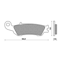 Newfren Front Brake Pad Dirt Organic