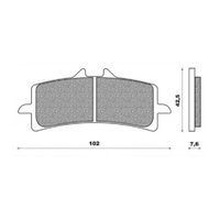 Front Brake Pads Touring Sintered for Husqvarna Nuda 900R 2012 to 2013
