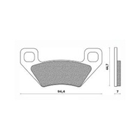 Newfren Rear Brake Pads ATV Organic
