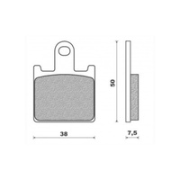 Newfren Front Brake Pad Touring Sintered