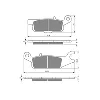 Rear Brake Pad/Shoe L/H