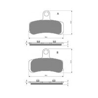 Frnt Brake Pads Road Sintered for HD 1584 FXDB Street Bob 2008 to 2016
