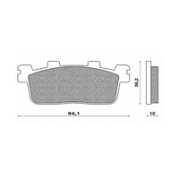 Newfren Rear Brake Pads Scooter Elite Organic