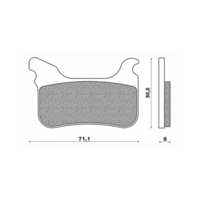 Newfren Front Brake Pad Touring Sintered