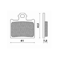 Rear Brake Pads Dirt Sintered for Gas-Gas MC 85 2021 to 2022