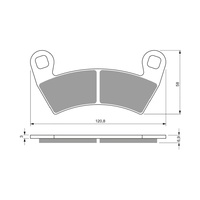 Newfren Front Brake Pad ATV Sintered