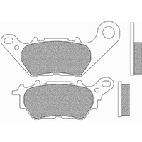 Rear Brake Pads Touring Organic for Yamaha YZF-R3 2015 to 2021