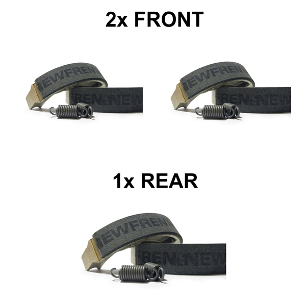 Newfren Standard Brake Shoe Full Set for KAWASAKI KFX50 2006-2011