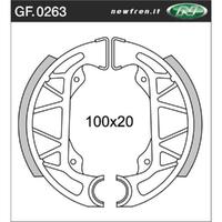 Rear Brake Shoes for Piaggio/Vespa NRG 50 2005 to 2005