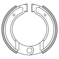 Rear Brake Shoes for KTM 125 MX 1982