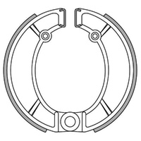Rear Brake Shoes for Bultaco Pursang 370 MK12 370 1978 to 1979