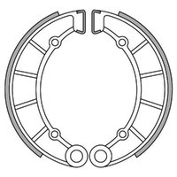 Rear Brake Shoes for Kawasaki H2 Mach 4 750CC Triple 1972 to 1975