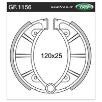 Newfren Brake Shoes - Rear