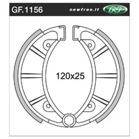 Rear Brake Pads for Ossa 250 Trail 1981