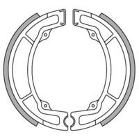 Front Brake Shoes for Yamaha TT500 1976 1977 1978 1979 1980 1981 | YZ125 1976-84