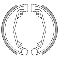Front Brake Shoes for Honda XL250 1976 to 1979 | XL250S 1978 to 1981