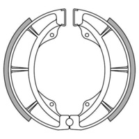 Pair Rear Drum Brake Shoes for Suzuki RM250 1979 1980 RM400 1979 1980