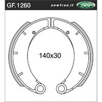 Rear Brake Pads for MZ ETZ125 1982 to 1992