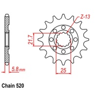 Standard Front Sprocket 13T for Kawasaki KX450F 2006-2020