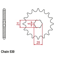 17T Front Sprocket RD250;Z250 (567)
