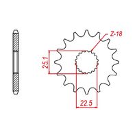 Standard Gearing Front Sprocket 17T