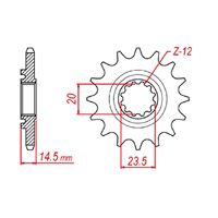 Standard Gearing Front Sprocket 13T