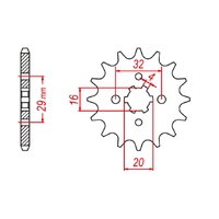 Standard Front Sprocket 14T