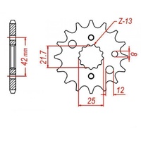 Standard Front Sprocket 16T