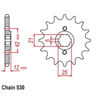 Standard Front Sprocket 15T for Yamaha XJ600 1984-1992