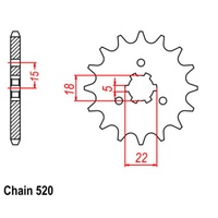 Standard Front Sprocket 12T