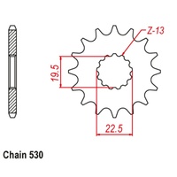 Standard Front Sprocket 15T for Suzuki GR650X 1983-1988