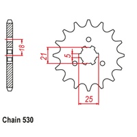 16T Suzuki Front Sprocket (424)