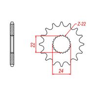 SPROCKET FRONT MTX 394 17T #520