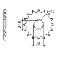 Optional Front Sprocket 17T for HYOSUNG GT650R 2009-2015
