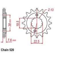 Front Sprocket 14T
