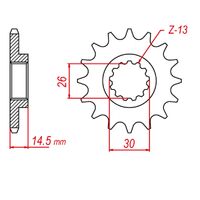 Standard Front Sprocket 14T for Honda CBX1000 1978-1979