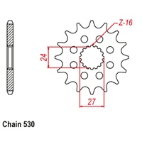 Standard Front Sprocket 17T