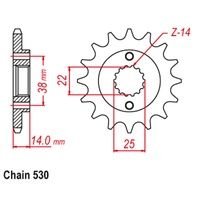 Standard Front Sprocket 15T