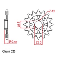Front Sprocket - Standard Gearing 13 Tooth