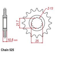 Standard Front Sprocket 16T for Yamaha YZF-R6 2006-2020