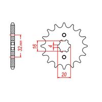 Standard Gearing Front Sprocket 15T